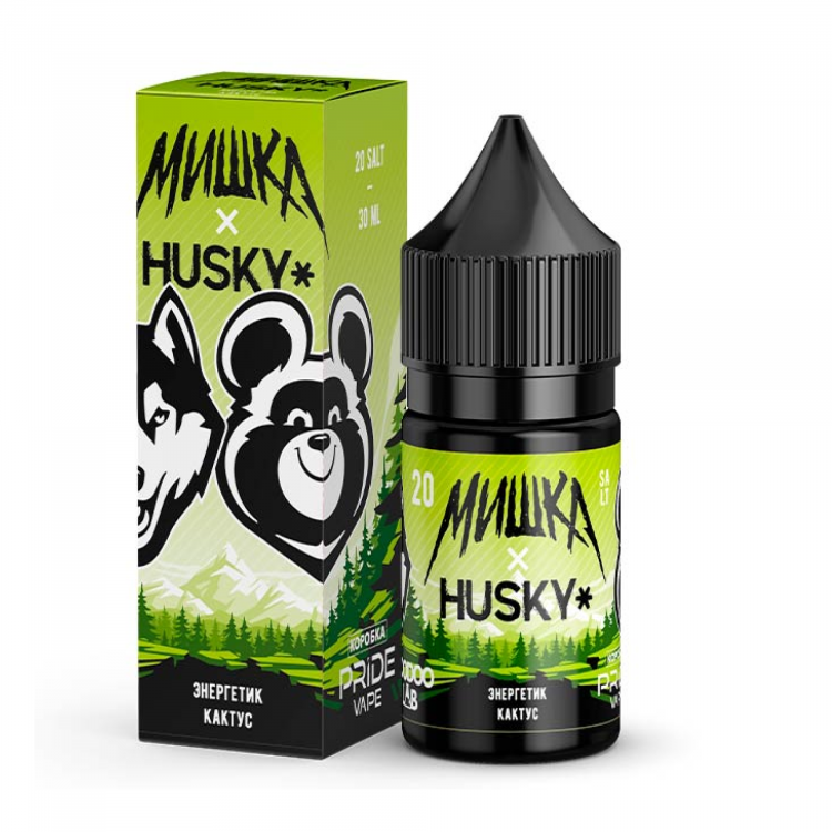 Жидкость МИШКА x HUSKY Salt - Энергетик Кактус 30 мл (20 мг)