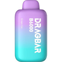 Одноразовая электронная сигарета Dragbar B6000 - Grape Ice