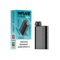 (М) Одноразовая электронная сигарета Inflave Power 9000 - Черная мята