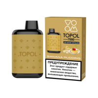 Одноразовая электронная сигарета TOPOL 7000 - Banana Pudding (Банановый пудинг)