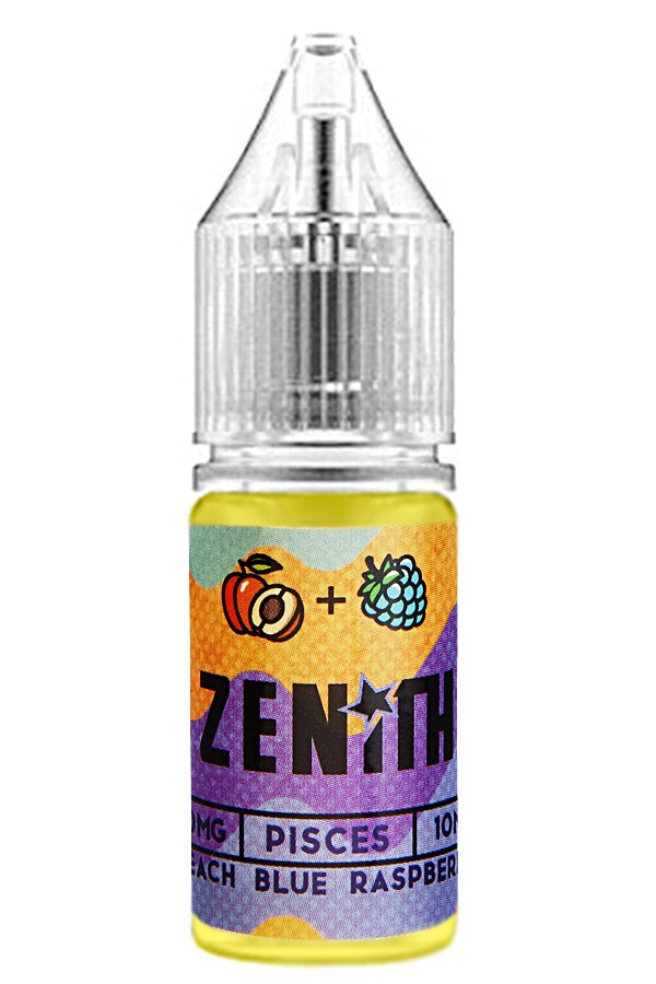 Жидкость Zenith Salt -  Pisces ice (Персик Черника Малина Лед) 10 мл (20 мг)