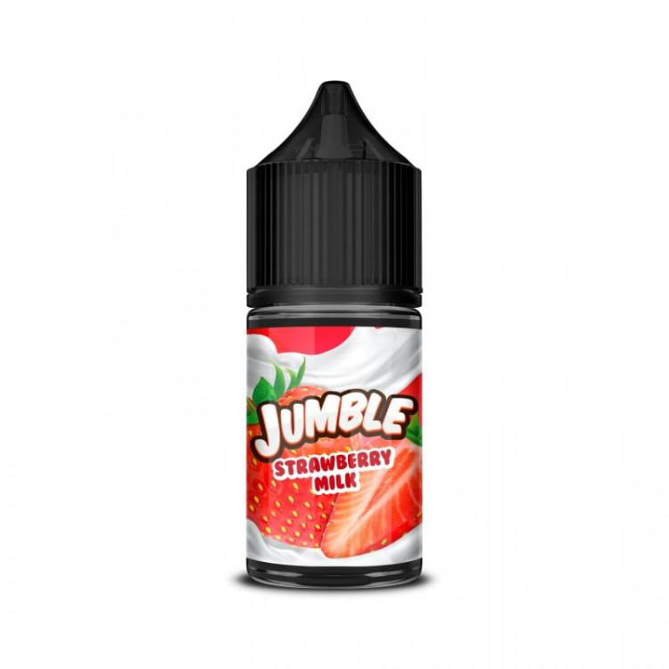 Жидкость Jumble Strong Ultra Salt - Strawberry Milk клубничное молоко 30мл (20 Ultra)
