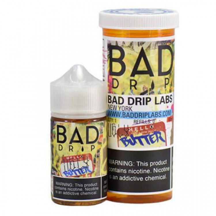 Жидкость Bad Drip Salt - Ugly Butter (Вкус пирога с сахарной пудрой и порцией корицы) 10 мл (20 мг)