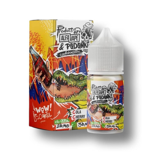 Жидкость Alfa Vape & Podonki Hard Ultra Salt - Cola Cherry 30 мл (20 Ultra)
